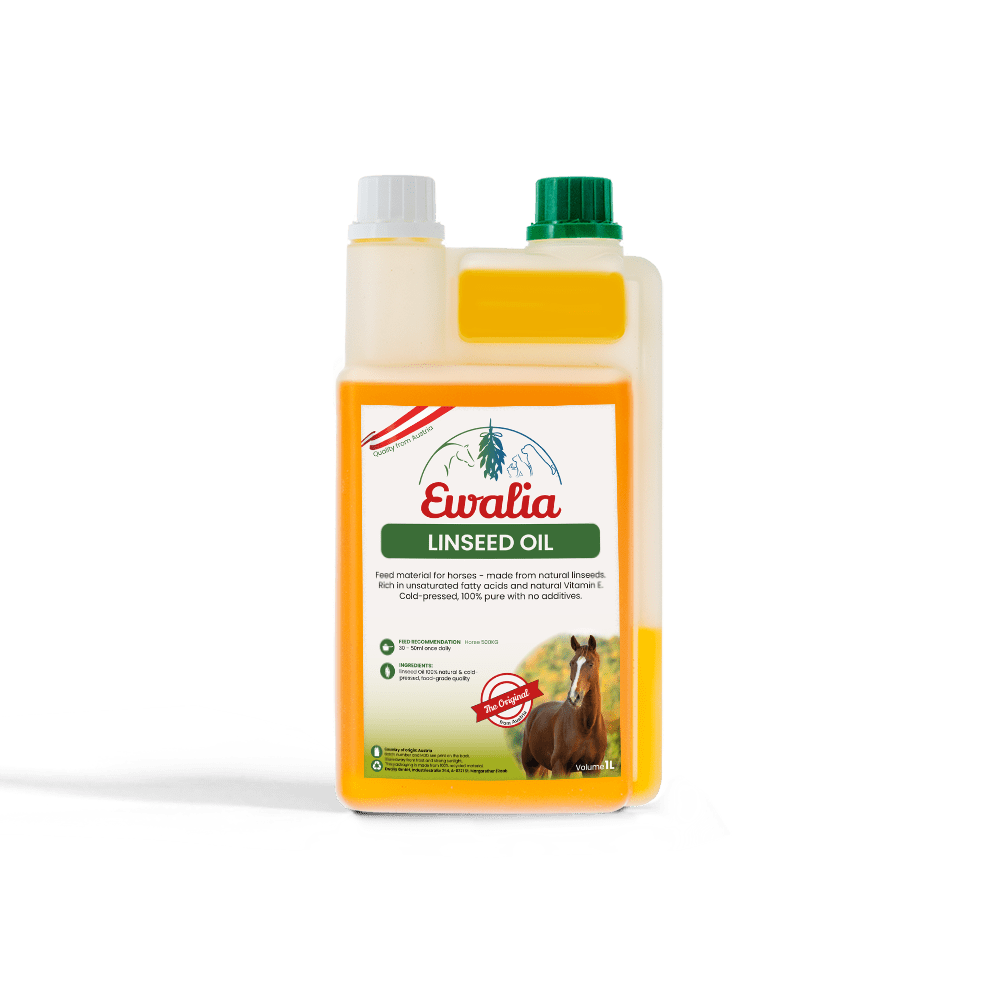 Ewalia horse feed material upright linseed oil